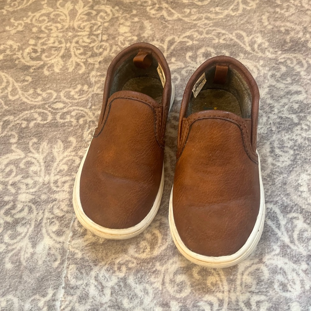 Carter's Brown Slip-On Kids Sneakers